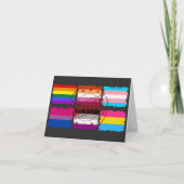 LGBTQ Pride maand Stripes vlaggen Kaart (Voorkant)
