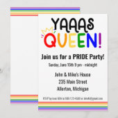 LGBTQ PRIDE Maand Uitnodiging (Voorkant / Achterkant)