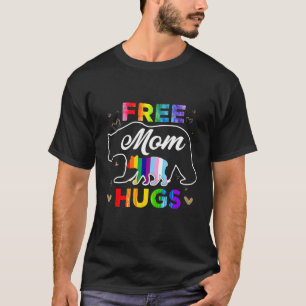 LGBTQ Pride Mama Beer Gratis Moeder Knuffels T-shirt