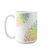 LGBTQ+ Pride Mandala Mok-kleurrijk Symbolisch Ontw