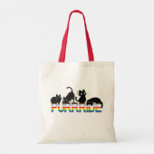 LGBTQ+ Pride met katten Tote Bag (Achterkant)