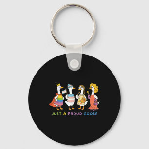 Lgbtq Pride Month Gewoon Een Trotsen Gans Gay Biua Sleutelhanger