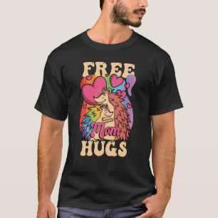 LGBTQ Pride Month Mam LGBT Free Mam Hugs T-shirt