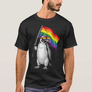 Lgbtq Pride Month Pinguïn Regenboog Gay Vlag Lgbt T-shirt
