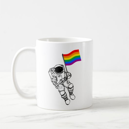 LGBTQ Pride Moonman Koffiemok (Links)