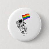 LGBTQ Pride Moonman Ronde Button 5,7 Cm (Voorkant)