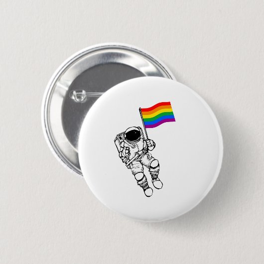 LGBTQ Pride Moonman Ronde Button 5,7 Cm (Voorkant /achterkant)