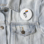 LGBTQ Pride Moonman Ronde Button 5,7 Cm (In situ)