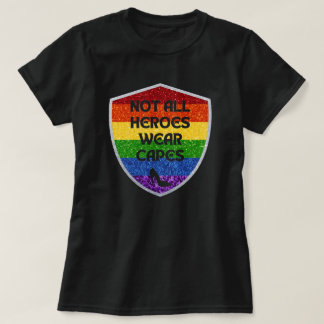 LGBTQ+ Pride niet alle helden Glitter T-shirt