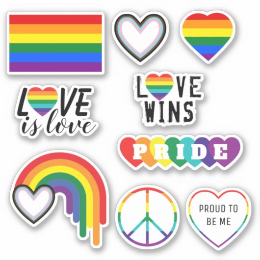LGBTQ Pride Pack Sticker (Voorkant)