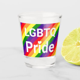 LGBTQ Pride Rainbow 6 Stripe Shot Glas
