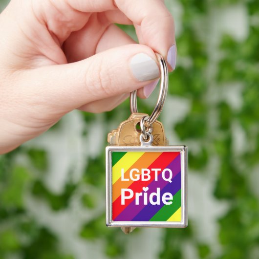 LGBTQ Pride Rainbow 6 Stripe Sleutelhanger (Hand)