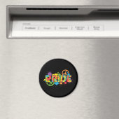 LGBTQ - Pride - Rainbow Colours Paint Splashes Magneet (Insitu (Vaatwasser))