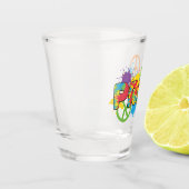 LGBTQ - Pride - Rainbow Colours Paint Splashes Shot Glas (Links)