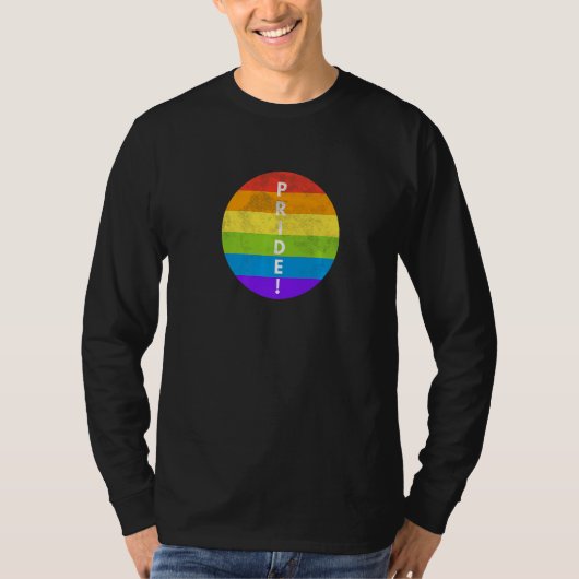 LGBTQ Pride Rainbow Flag Equality Gay Lesbian Tran T-shirt (Voorkant)