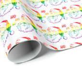 LGBTQ Pride Rainbow Kerstkerstcadeaubon Cadeaupapier (Rol Hoek)