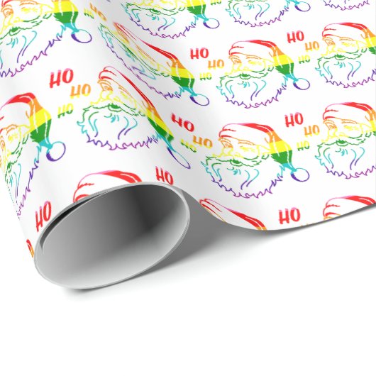 LGBTQ Pride Rainbow Kerstkerstcadeaubon Cadeaupapier (Rol Hoek)