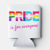 LGBTQ Pride Rainbow Kleuren Typografie Blikjeskoeler (Achterkant)