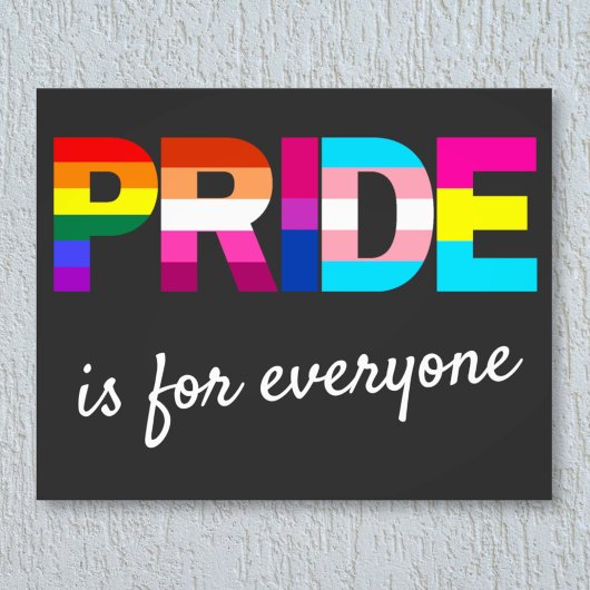 LGBTQ Pride Rainbow Kleuren Typografie Foto Afdruk