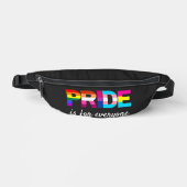 LGBTQ Pride Rainbow Kleuren Typografie Heuptasje (Voorkant)