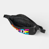 LGBTQ Pride Rainbow Kleuren Typografie Heuptasje (Open)