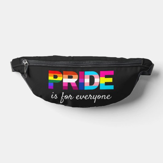 LGBTQ Pride Rainbow Kleuren Typografie Heuptasje (Liggend)
