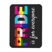 LGBTQ Pride Rainbow Kleuren Typografie Magneet (Verticaal)