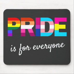 LGBTQ Pride Rainbow Kleuren Typografie Muismat