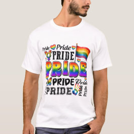 LGBTQ PRIDE RAINBOW LIEFDE EN STEUN T-SHIRT