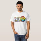 LGBTQ PRIDE RAINBOW LIEFDE EN STEUN T-SHIRT (Voorkant volledig)