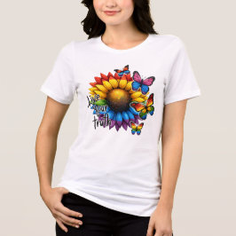 LGBTQ PRIDE RAINBOW LIEFDE EN STEUN Tri-Blend SHIRT