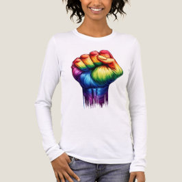 LGBTQ PRIDE RAINBOW LIEFDE EN STEUN Tri-Blend SHIRT