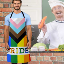 LGBTQ & Pride - Rainbow Progress Flag Chef's