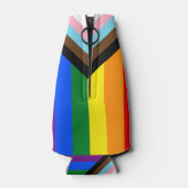 LGBTQ & Pride - Rainbow Progress Flag Flesjeskoeler (Achterkant)