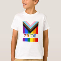 LGBTQ & Pride - Rainbow Progress Flag Kinder