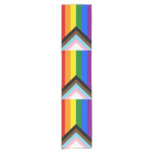 LGBTQ & Pride - Rainbow Progress Flag Korte Tafelloper (Voorkant)