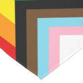 LGBTQ & Pride - Rainbow Progress Flag Korte Tafelloper (Hoek)