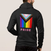 LGBTQ & Pride - Rainbow Progress Flag mode Hoodie (Achterkant)