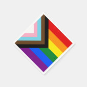 LGBTQ & Pride - Rainbow Progress Flag Servet (Hoek)