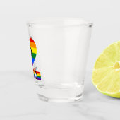 LGBTQ & Pride - Rainbow Progress Flag Shot Glas (Rechts)