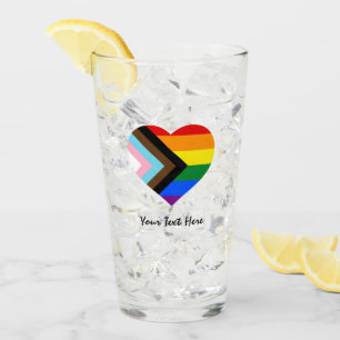 LGBTQ & Pride - Rainbow Progress Flag Shot Glass Glas