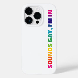 LGBTQ Pride Rainbow Sounds Gay Case-Mate iPhone 14 Pro Hoesje