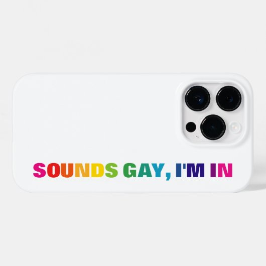 LGBTQ Pride Rainbow Sounds Gay Case-Mate iPhone Case (Achterkant (horizontaal))