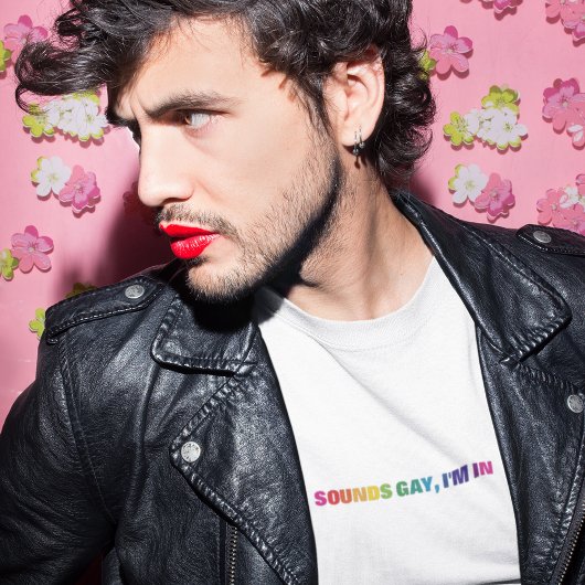 LGBTQ Pride Rainbow Sounds Gay Ik ben in T-shirt