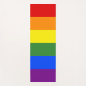 LGBTQ Pride Rainbow Stripes Yogamat (Voorkant)