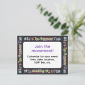 LGBTQ+ Pride Rally uitnodiging #SaveTheRainbowFlag (Staand voorkant)