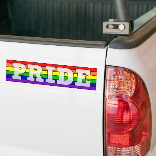 LGBTQ+ Pride regenboog Bumpersticker (Op Truck)