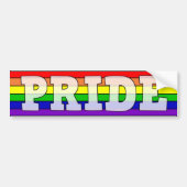 LGBTQ+ Pride regenboog Bumpersticker (Voorkant)