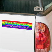 LGBTQ+ Pride Regenboog Mens Bumpersticker (Op Truck)