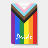 LGBTQ & Pride - Regenboog Progressie Vlag Badge (Achterkant)